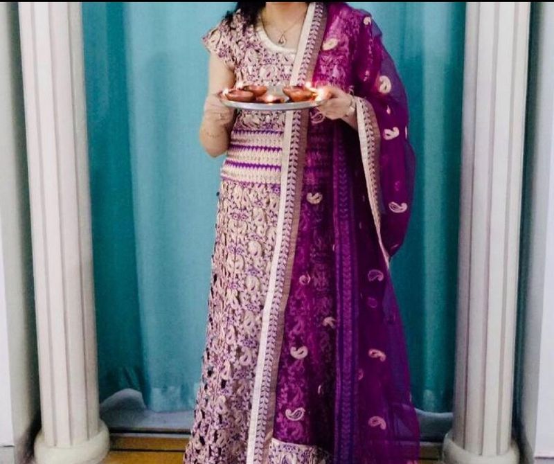Beautiful Purple Lehenga