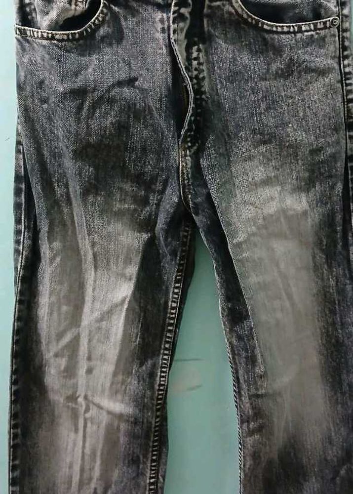 H&amp;M High Waist Acid Wash Denim Jeans
