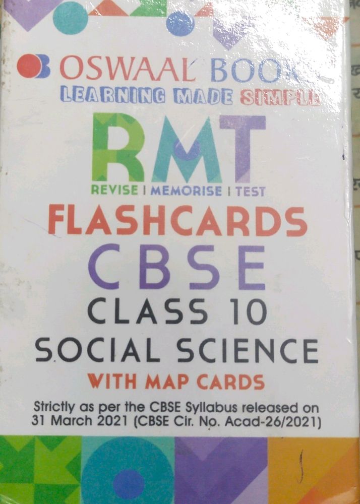oswaal flash cards social studies