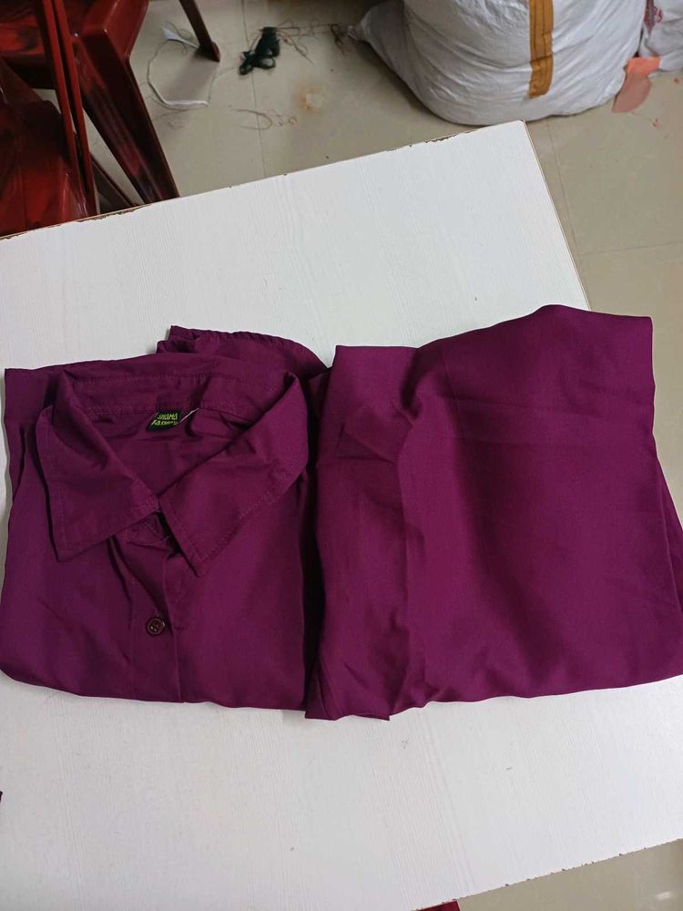 Purple women Shirtkurthi pant