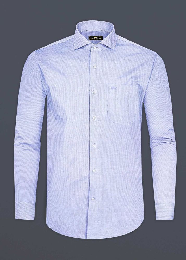 Men's Light Blue Plain Shirt