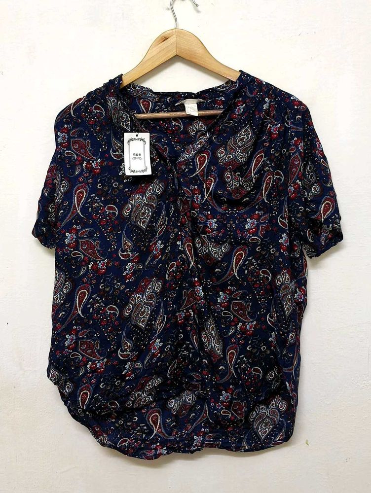 Trendy New Paisley Print Top