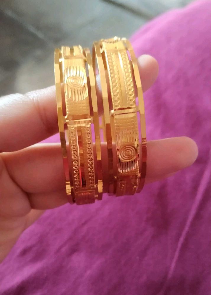 Gold-Plated Bangle Set