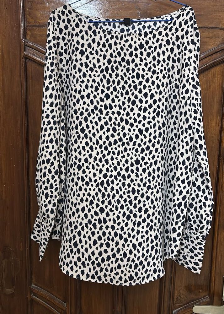 Spotted Long Sleeve Blouse/top For Girls