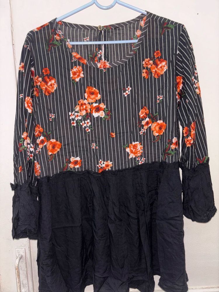 Floral Striped Top