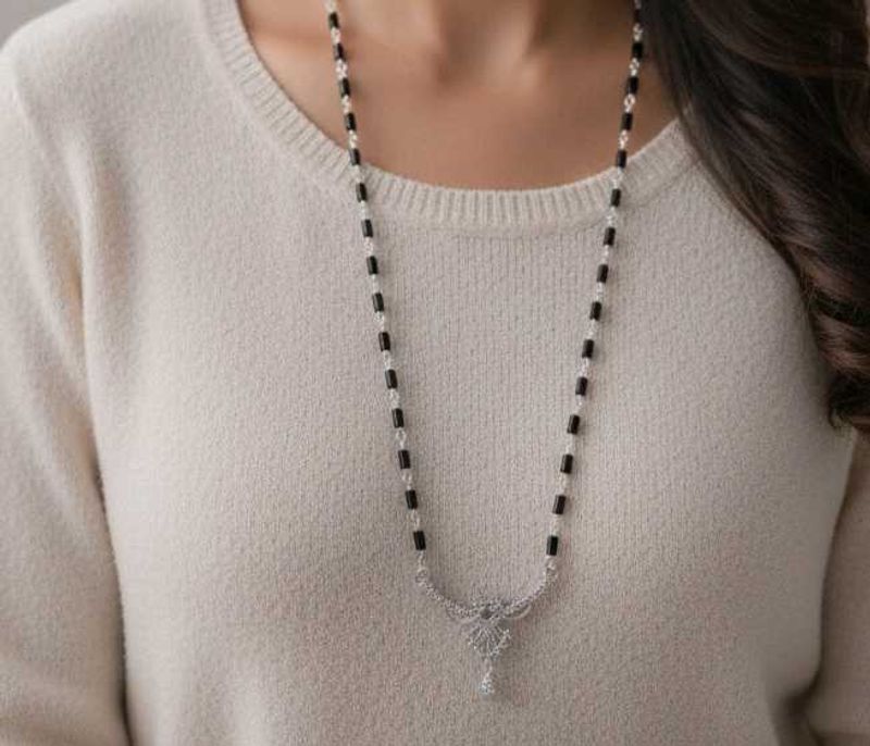 Elegant Mangalsutra pure silver