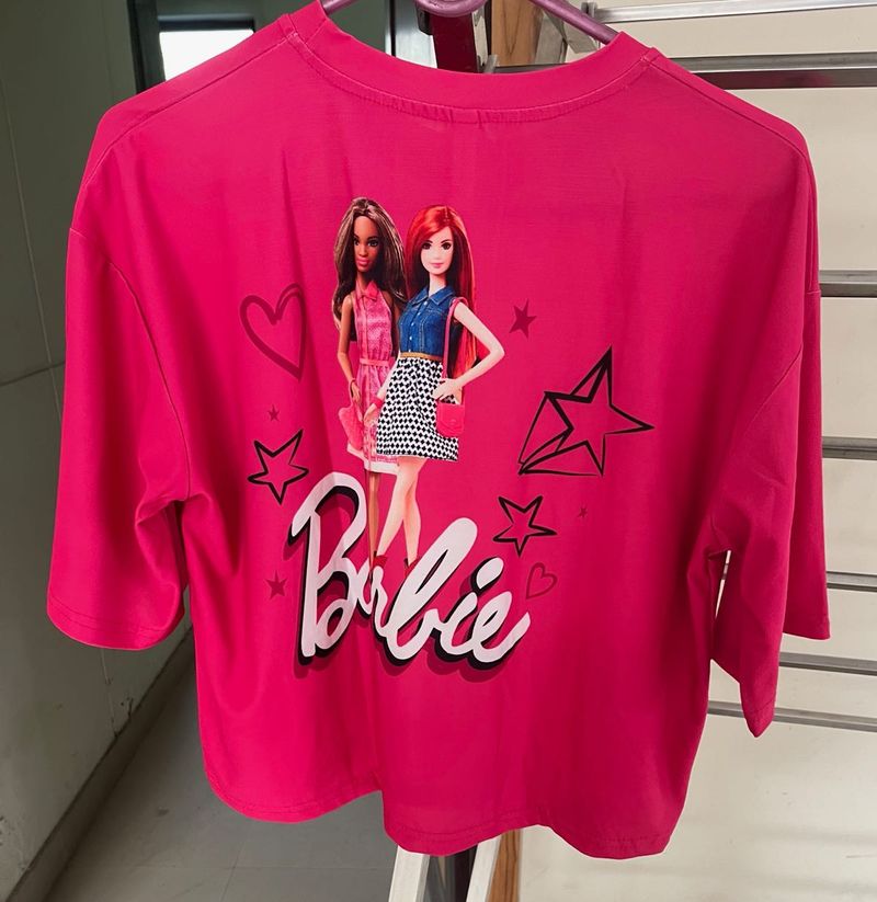 Dec Sale 🔥Barbie Crop Oversized T-Shirt