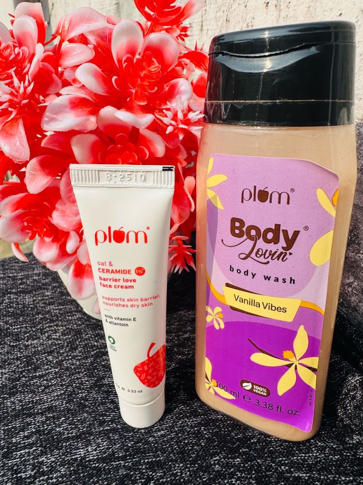 Plum Body Wash &amp; Face Cream