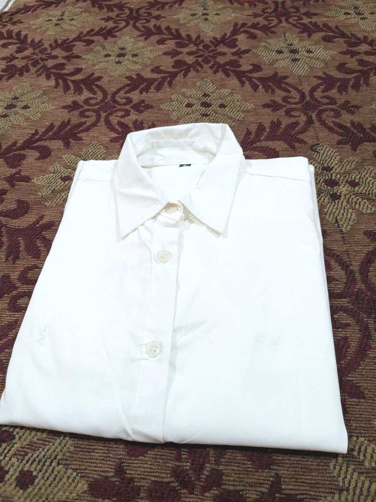 White Shirt With Black Tie For Women
