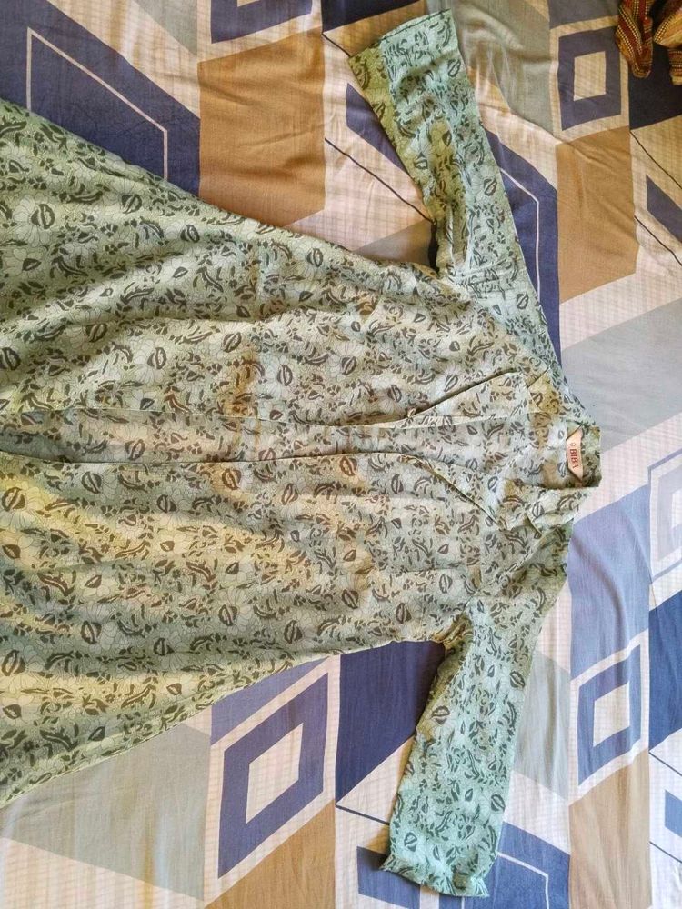 Vintage Floral Print Dress
