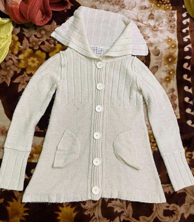 kurta woolen coat style with buttons