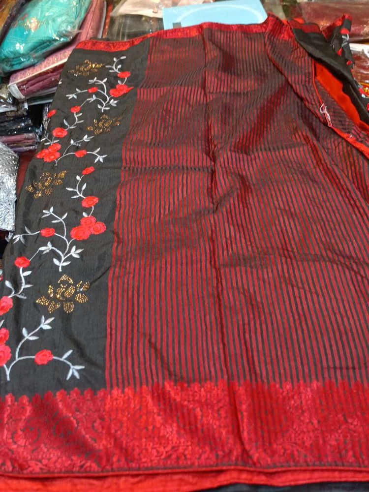 Elegant Floral Saree