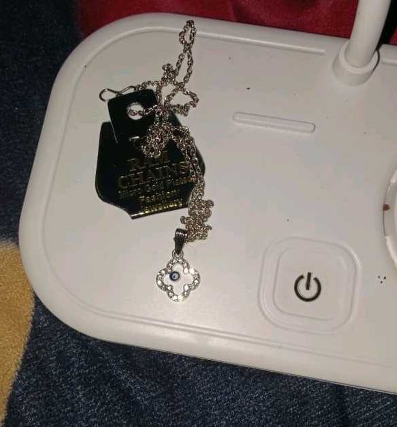 Ravi Chains Evil Eye Clover Necklace