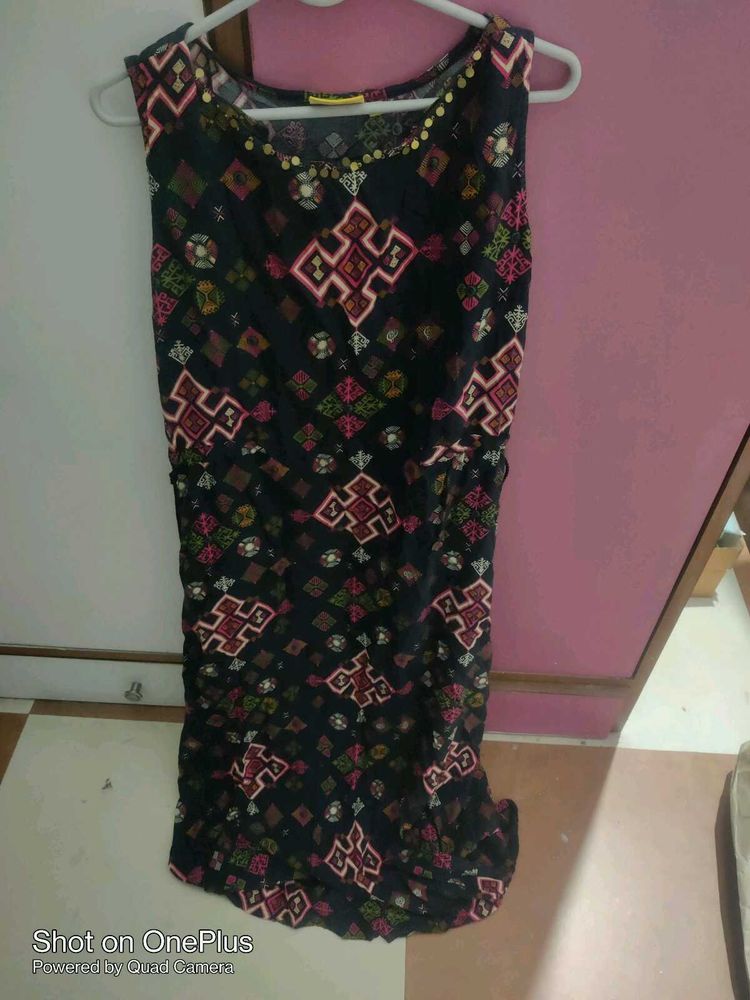 Printed Sleeveless Dress