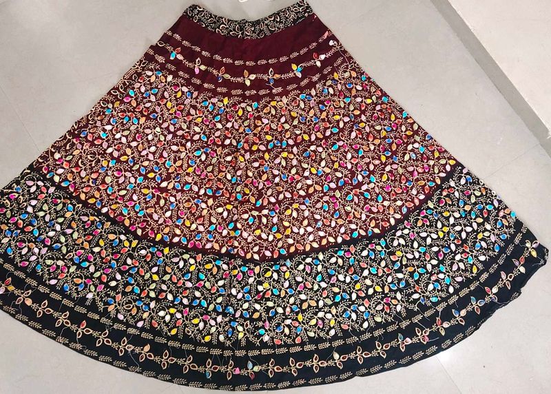 Floral Ethnic Skirt