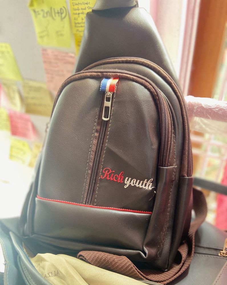 ✨ Rich Youth Leather Sling Pack ✨ Cross Bag