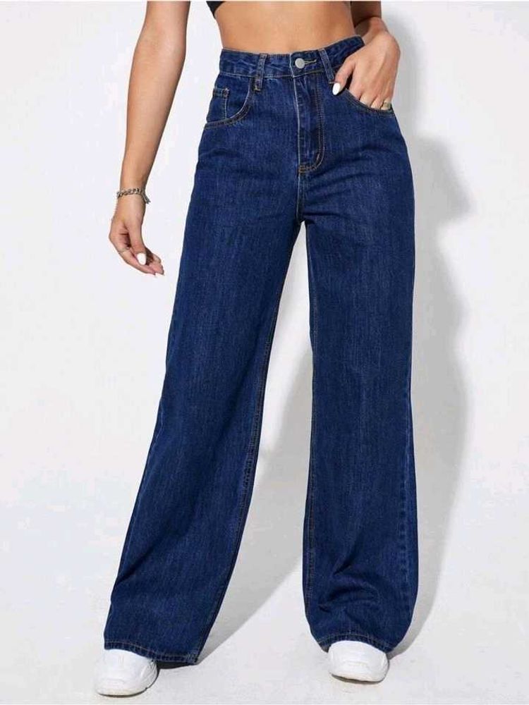 Dark Blue Denim Jeans