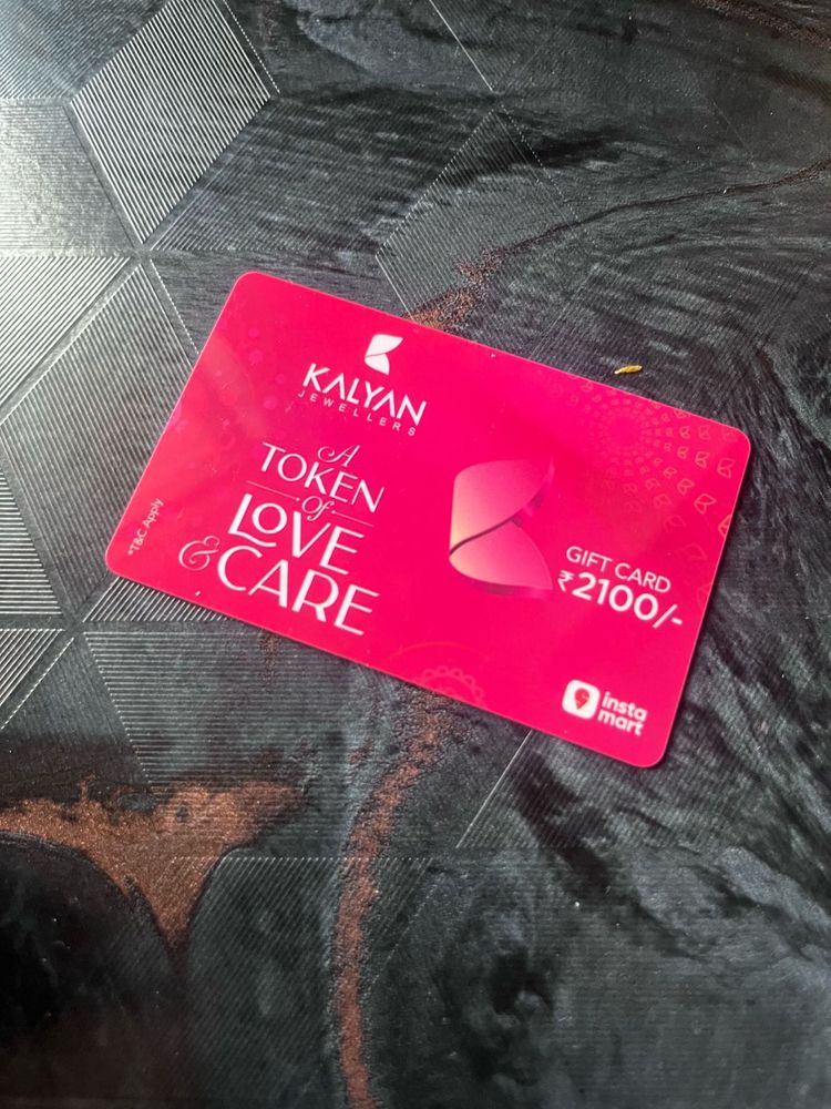 Kalyan Jewellers Gift Card ₹2100