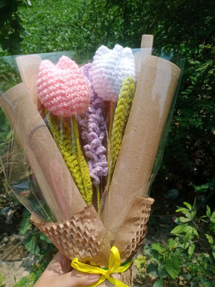 Crochet Flower Bouquet - Handmade Gift