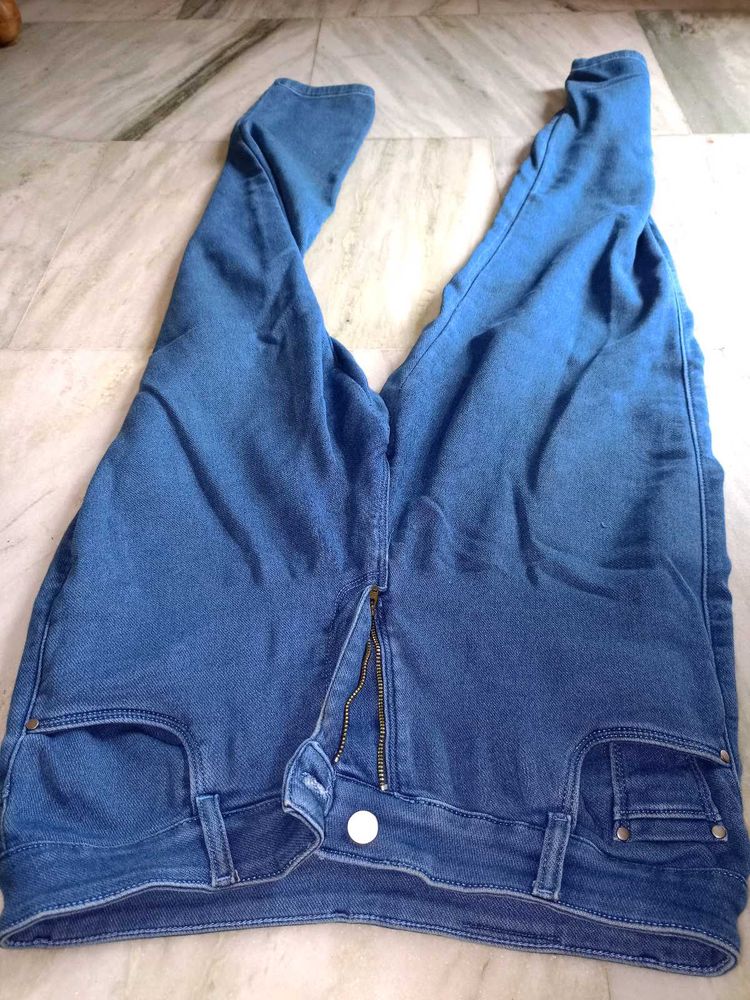 two Blue Denim Jeans