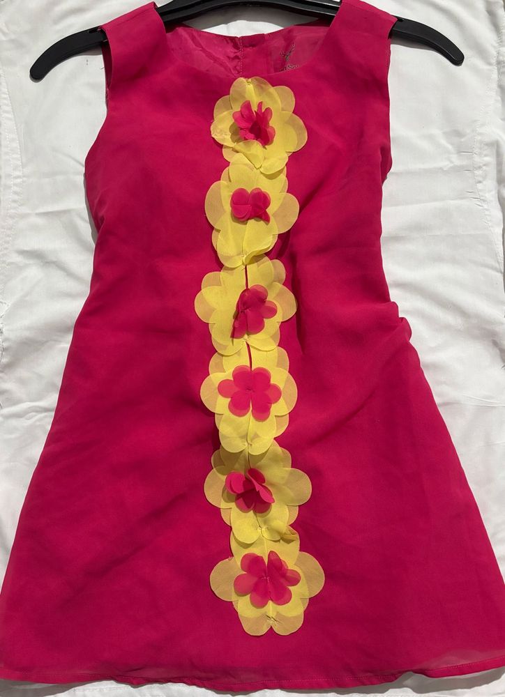 Cute Pink Floral Dress