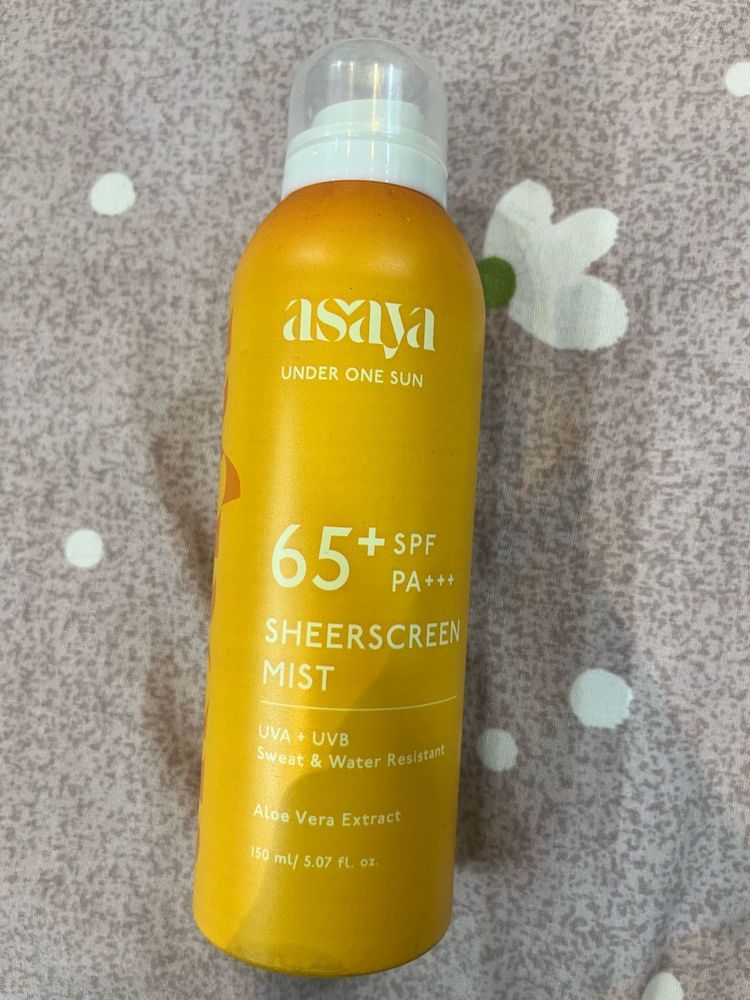 Asaya 65pa+++ Spf Sunscreen Mist