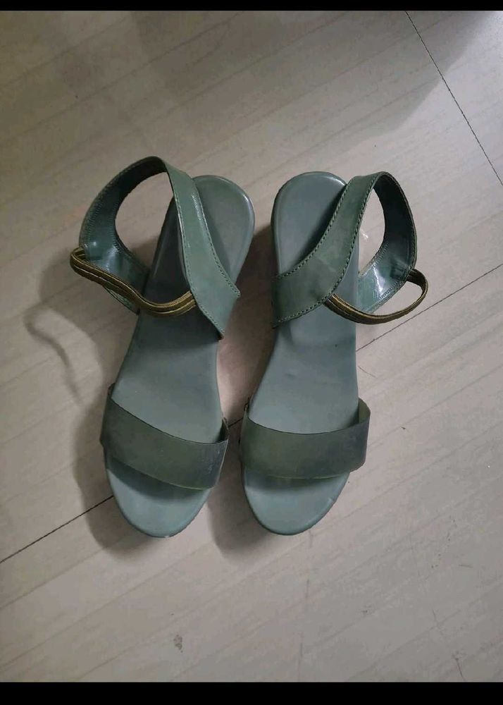 Elegant Green Sandals