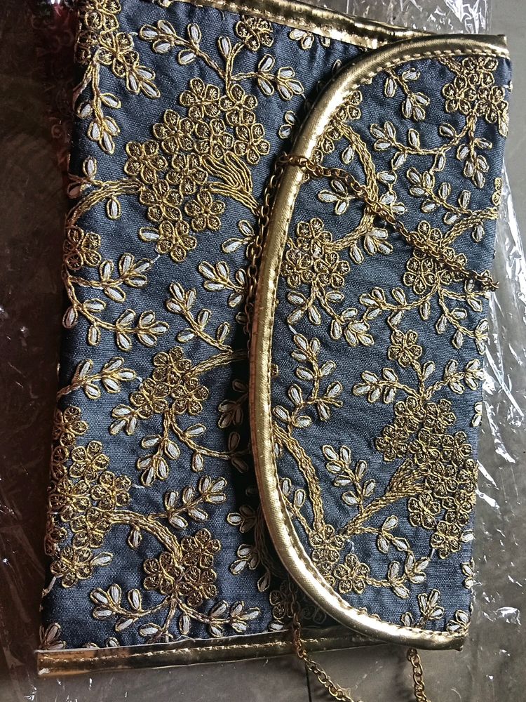Fully Embroidery Sling Bag