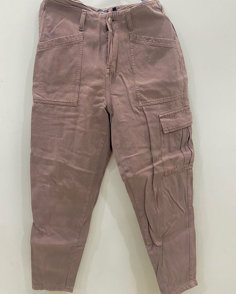 Mauve Cargo Pants