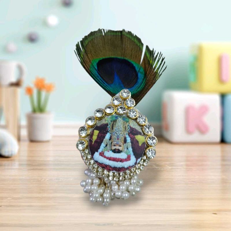 Khatu shyam ji brooch, Size: 2 Inch