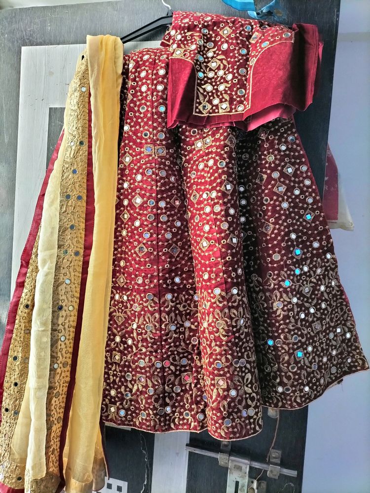 🔥New Wedding lehanga 💕💯 heavy  Merrar Wark