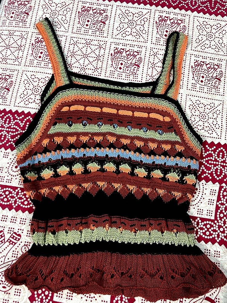 Crochet Knit Tank Top