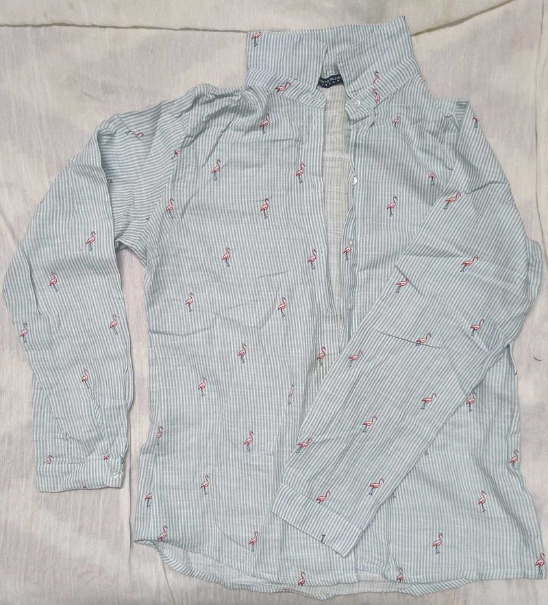 Flamingo Print Shirt