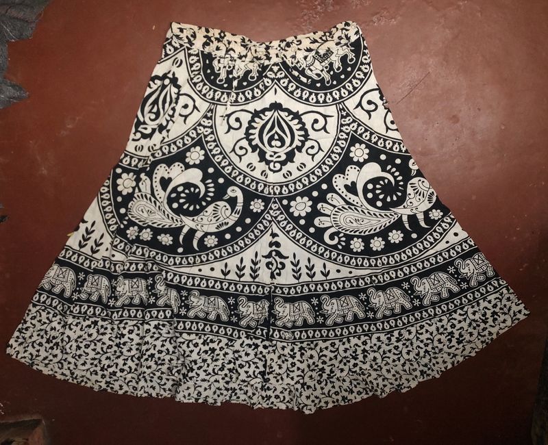 Floral Print Skirt