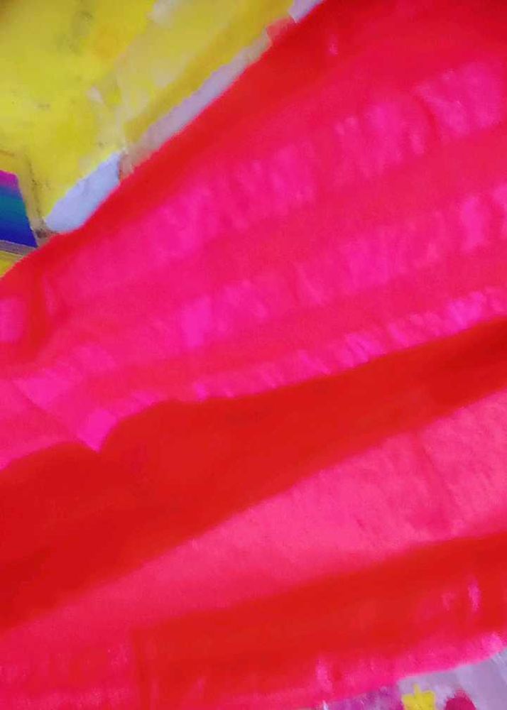 Abstract Red Long Duptta