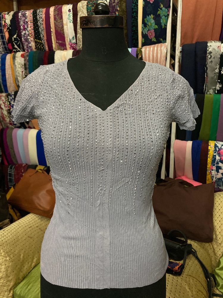 Luxury Rhinestone Top