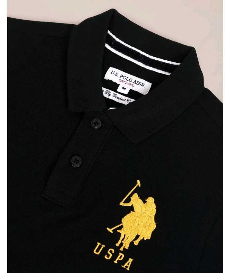 USPA Black Polo T-Shirt