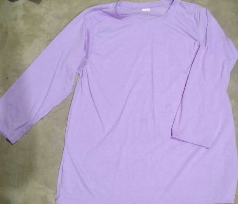 Lavender Long Sleeve T- Shirt