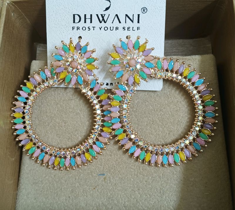 Dhwani Pastel Hoop Earrings