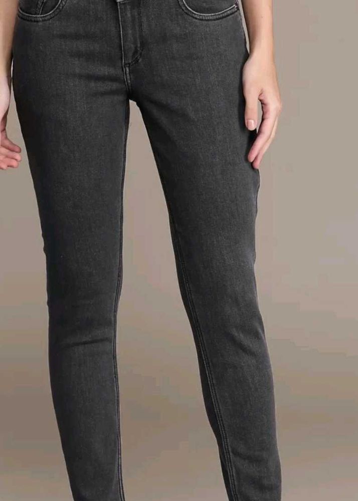 Gray Wash Skinny Jeans