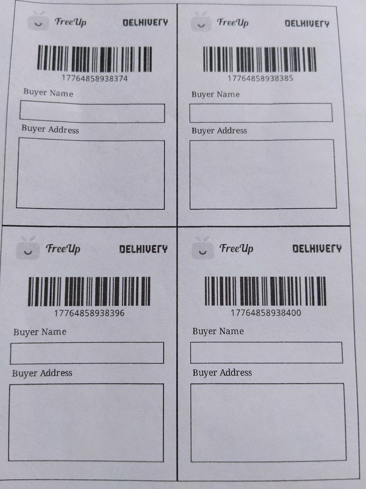 PAKING BAGS AND NON STICKY LABELS
