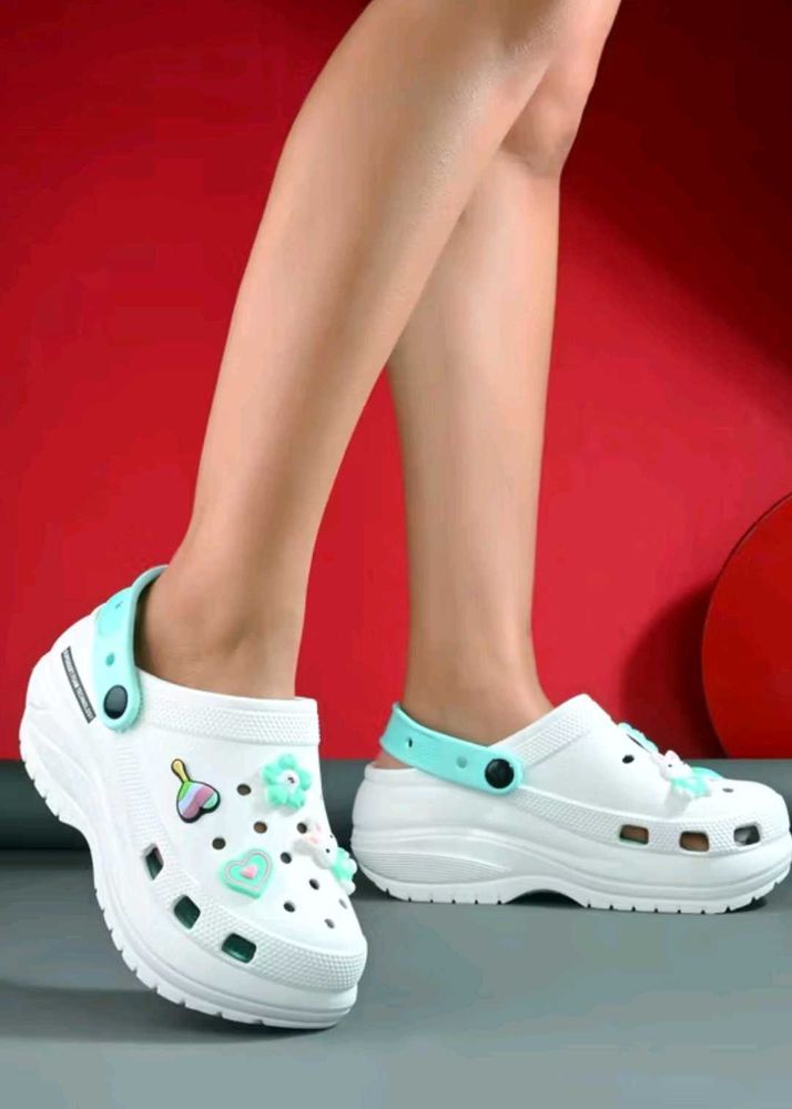 Platform Clogs with Charms