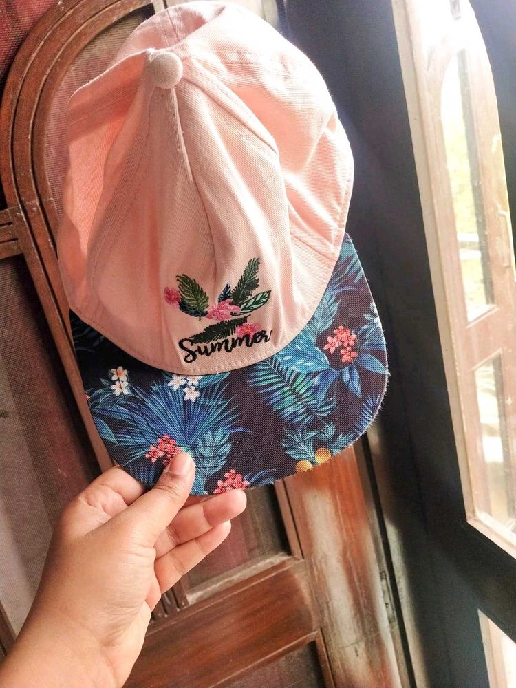 Floral Sun Cap