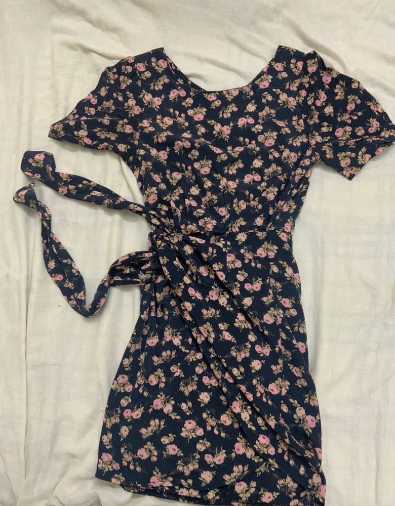 Pretty Korean Floral Mini Dress