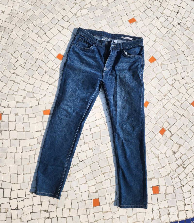 Dark Blue Denim Jeans Mens