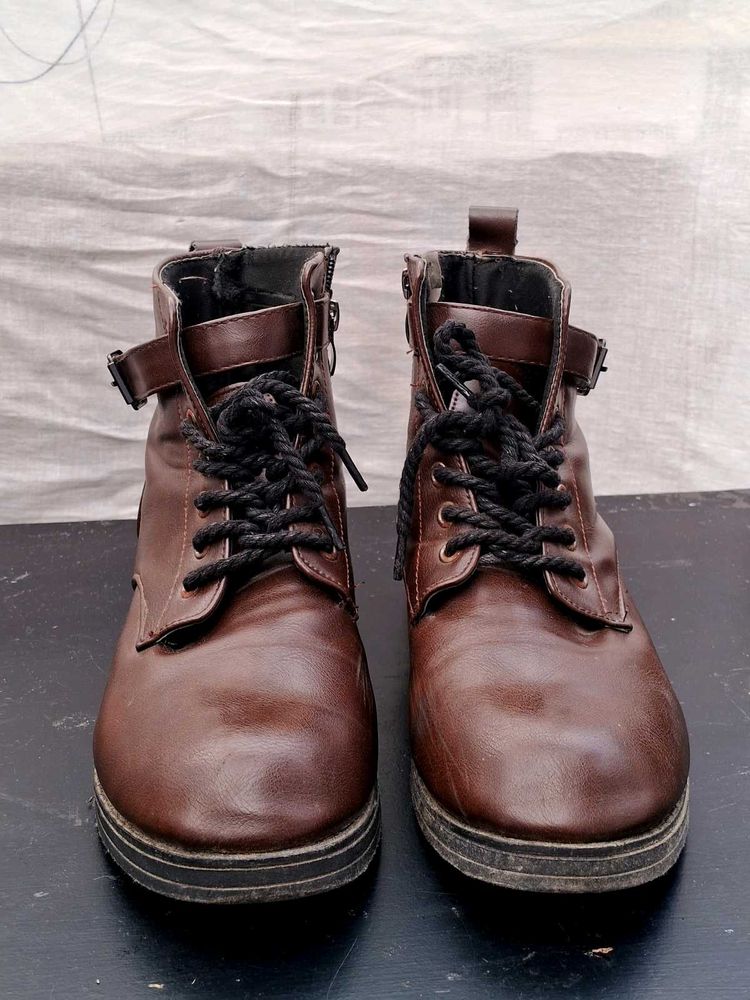 Brown Leather Boots
