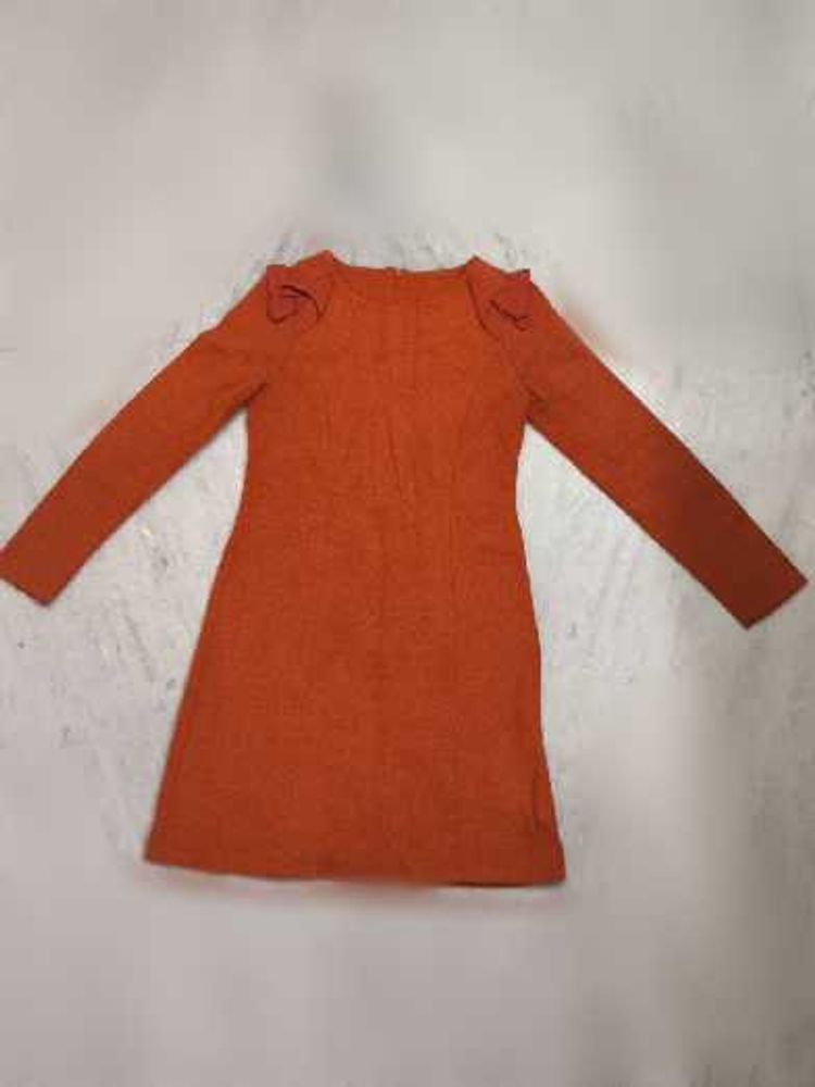 Orange Long Sleeve Dress