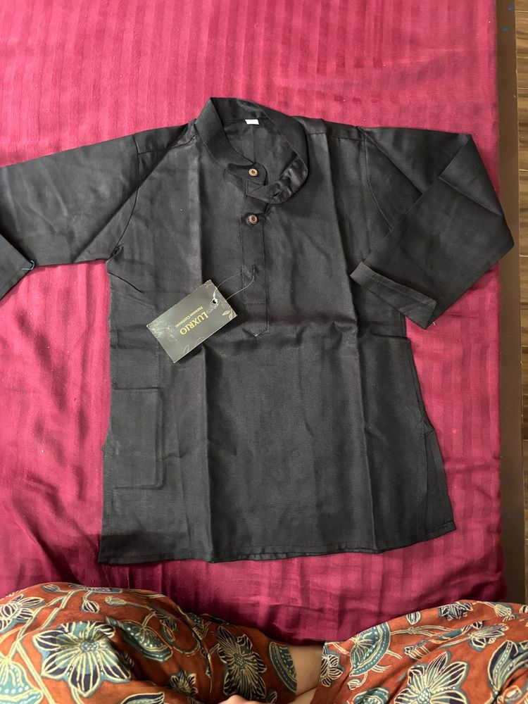 Classic Boys Black Kurta