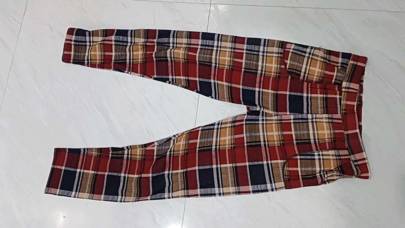 Checked Pants