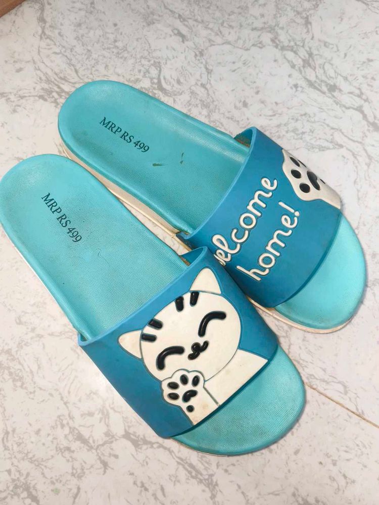 Cute Cat Slides - Size 7